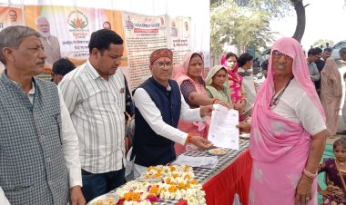 सौगातों की विकास यात्रा में विधायक दिलीप मकवाना ने 8़9 लाख के कार्यों का किया भूमि पूजन