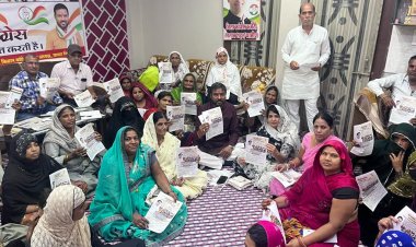 किसान कांग्रेस कार्यालय पर हुआ नारी सम्मान योजना का शुभारम्भ - राजेश भरावा 