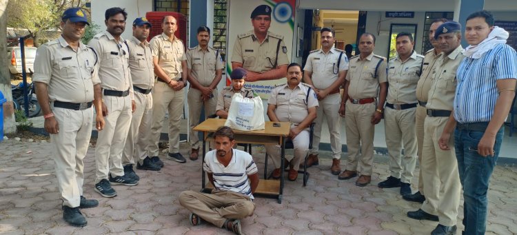 अवैध मादक पदार्थ अफीम तस्कर को पुलिस ने किया  गिरफ्तार