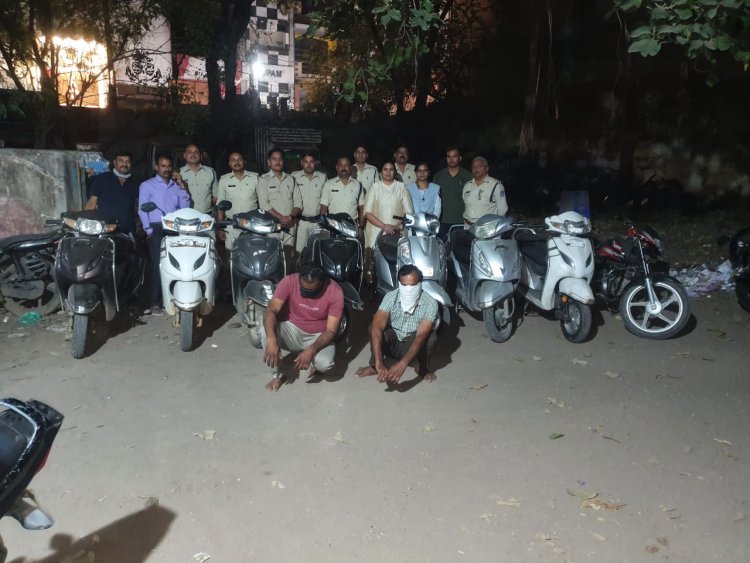 थाना माणकचौक पुलिस ने चौरी की गई 07 मोटर साईकिले बरामद की ,02 आरोपी गिरफ़्तार