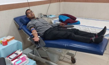 आवश्यकता पड़ने पर रक्तवीर ने किया रक्तदान