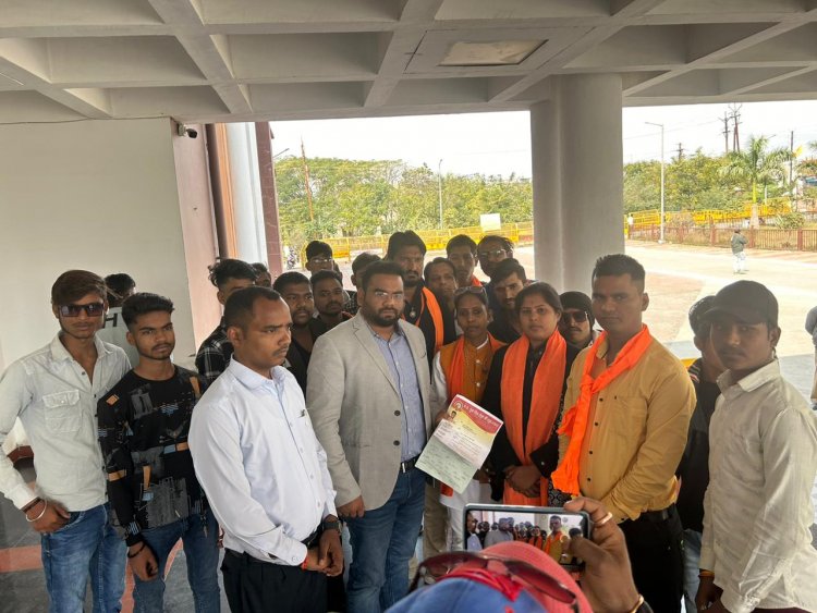 मामला गौमाता की मृत्यू का - मध्य प्रदेश युवा शिवसेना गौ रक्षा न्यास ने किया आंदोलन : सौपा नायब तहसीलदार को ज्ञापन