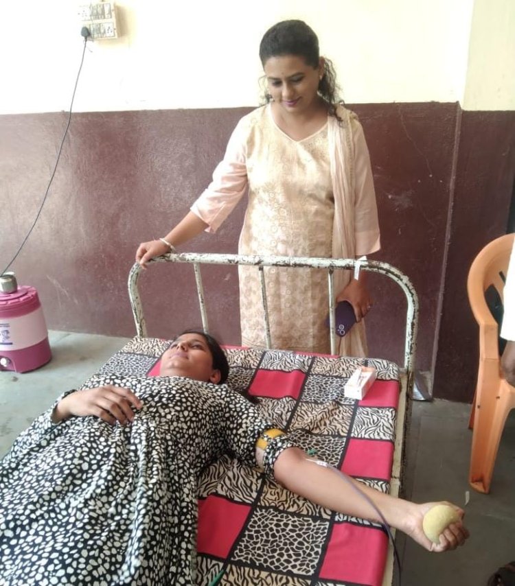 मानव सेवा परमोधर्म को चरित्रार्थ करते समस्त पांचाल समाज, एवम सुपुत्र राहुल पांचाल पिता के मरणोपरांत नेत्रदान एवम पगड़ी के अवसर पर रक्तदान शिविर का आयोजन