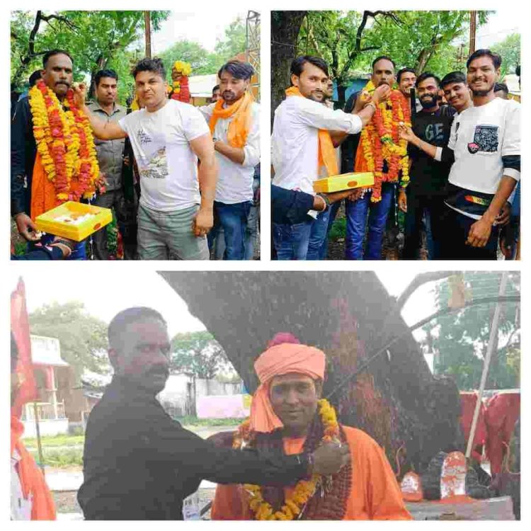 उज्जैन के हिंदूवादी नेता दिनेश बाथम का भव्य स्वागत - अभिनंदन : 8 वर्ष बाद भेरूगढ़ जेल से पैरोल होने पर