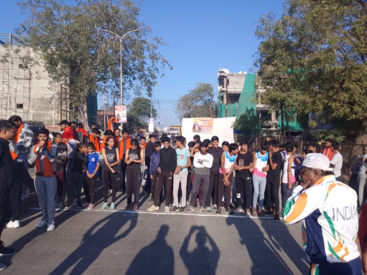 संस्कार सप्ताह के तहत गढ़कैलाश प्रखंड बजरंग दल ने आयोजित की "रन फॉर हेल्थ" ; नशा मुक्ति, पर्यावरण संरक्षण और ट्रैफिक नियमों का पालन करेंगे