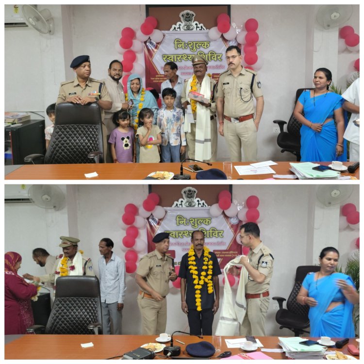 पुलिस विभाग में लंबी सेवा के बाद सेवानिवृत्त दो पुलिस अधिकारियों को विदाई दी गई
