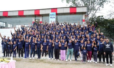 पश्चिम रेलवे महिला कल्याण संगठन द्वारा आयोजित रतलाम मंडल पर 'रेल रन'  के माध्यम से दिया फिटनेस और पर्यावरण जागरूकता का संदेश