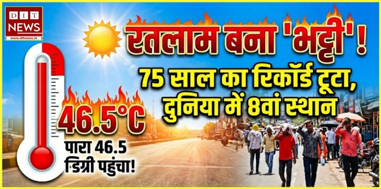 रतलाम में 'अग्निपरीक्षा': 46.5 डिग्री के साथ शहर बना दुनिया का आठवां सबसे गर्म स्थान